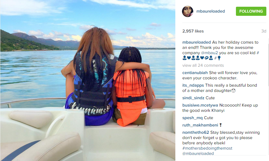 Cute Moments From Khanyi Mbaus Vacation With Her Daughter Youth Village 4999