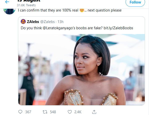 Here Is What Naked DJ Has To Say About Lerato Kganyago S Boobs Youth