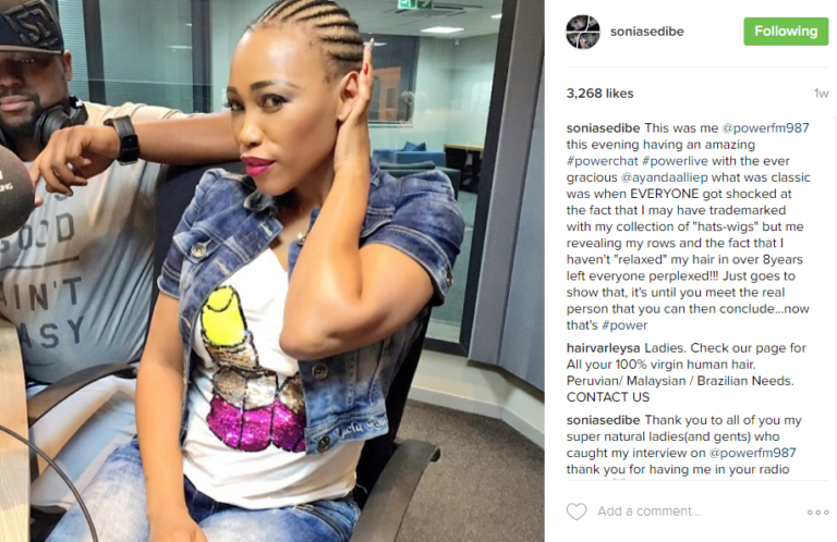 Actress Sonia Sedibe Shows Off Her Real Hair Without Weave Youth Village