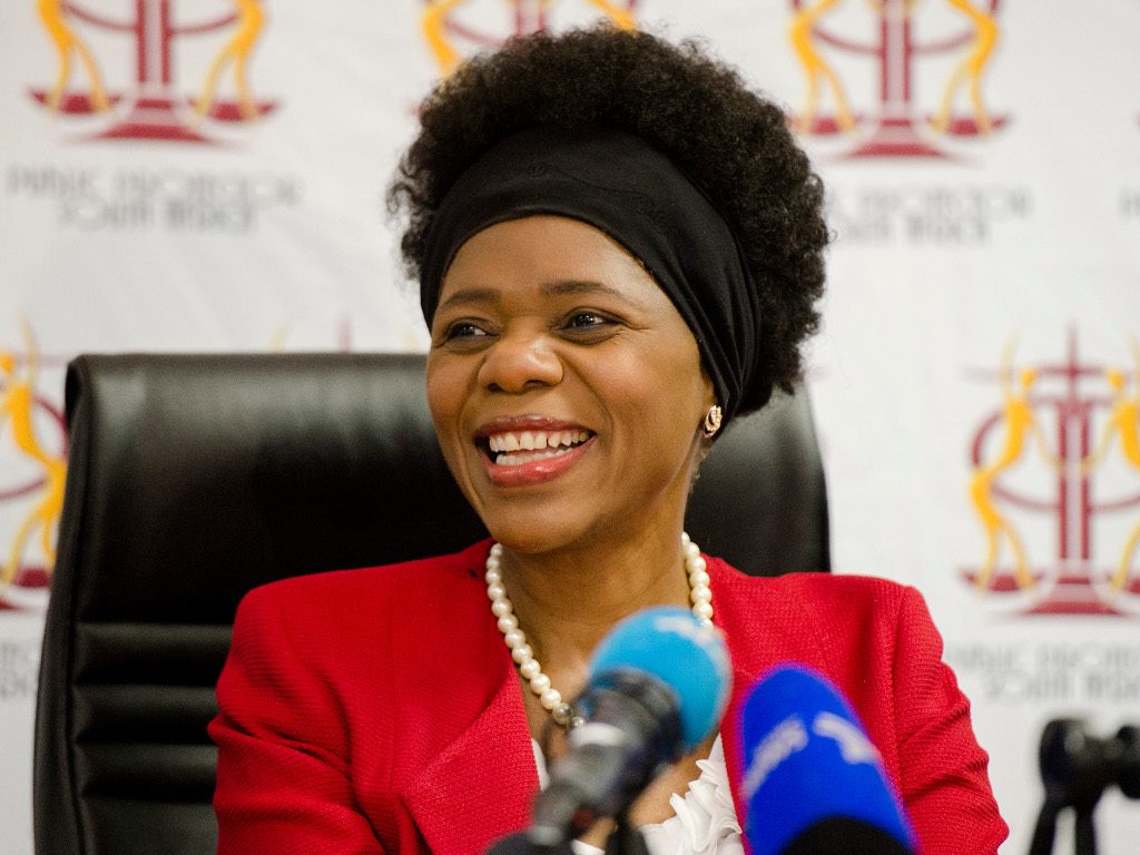 PRETORIA, SOUTH AFRICA – MARCH 31: The Public Protector, Adv. Thuli Madonsela speaks during a press conference on March 31, 2016 in Pretoria, South Africa. This is after, Chief Justice Mogoeng Mogoeng ruled on Thursday, in a unanimous Constitutional Court judgment, that President Jacob Zuma has just over three months to pay back the money for some of the upgrades to his Nkandla homestead. (Photo by Gallo Images / Beeld / Herman Verwey)