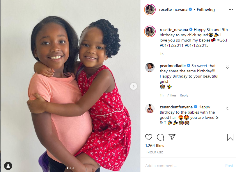 Rosette Ncwana Celebrates Her Daughters Who Birthday On The Same Day ...