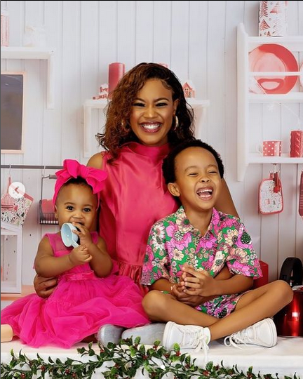 Pics! Tshepi Vundla and Her Kids Stunning On Their Christmas Family ...