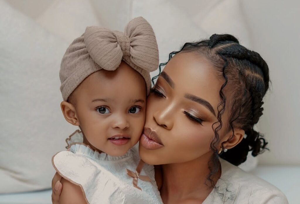 Faith Nketsi And Daughter Looking All Cute In Their Christmas Photo 